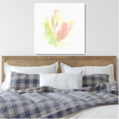 *~* Soft AR12 Artistic Floral Calla Lily Coral Leinwanddruck (Insitu (Schlafzimmer))