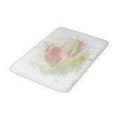 *~* Soft AR12 Künstlerisch Floral Calla Lily Coral Badematte (Schrägansicht)