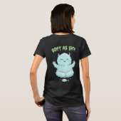 Soft as Sky: Kawaii Cloud Monster Zen Yoga & Medit T-Shirt (Schwarz voll)