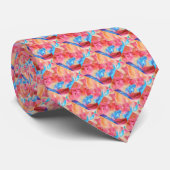 Soft as Stone Abstrakt Neck Tie Krawatte (Gerollt)