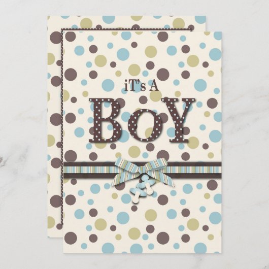 Soft as Teddy Bear Invasion Card Einladung (Vorne/Hinten)