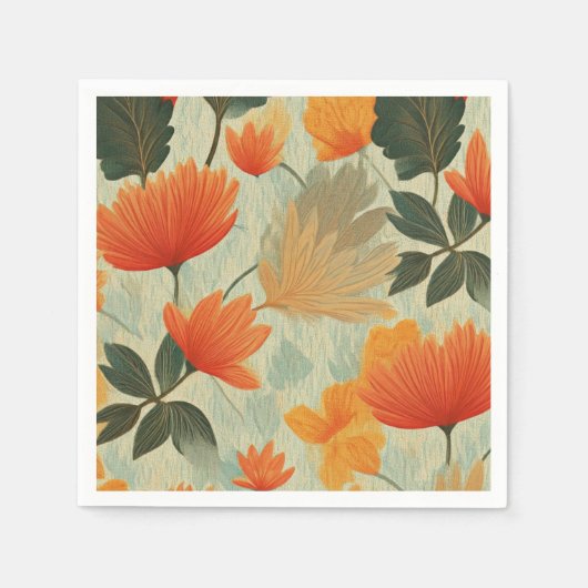 Soft Autumn Garden Serviette (Vorderseite)
