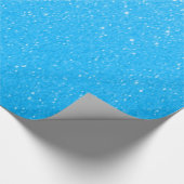 Soft Baby Blue Glitzer Print Geschenkpapier (Ecke)