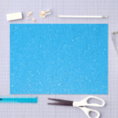 Soft Baby Blue Glitzer Print Seidenpapier (Handwerk)