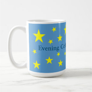 Soft Baby Picton Blue mit goldenen Sternen Kaffeetasse