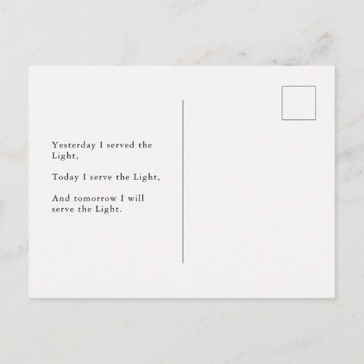 Soft beach grass, uplifting light message postkarte (Rückseite)