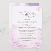 ** Soft Beach Sea Sand Sky Foto . Hochzeit Einladung (Vorne/Hinten)