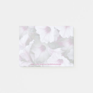 Soft Begonias Post-it Note Pad Klebezettel