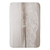 Soft Beige Atlantic Ocean Bliss 2 #ocean #art Badematte (Vorderseite Vertikal)