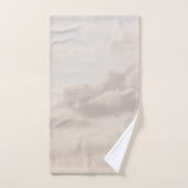 Soft Beige Caribbean Clouds Dream 1 Badhandtuch Set (Handtuch)