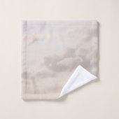 Soft Beige Caribbean Clouds Dream 1 Badhandtuch Set (Waschlappen)