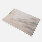 Soft Beige Caribbean Clouds Dream 1 Fußmatte (Schrägansicht)