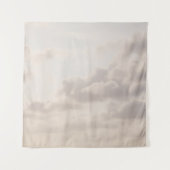 Soft Beige Caribbean Clouds Dream 1 Wandteppich (Vorderseite)