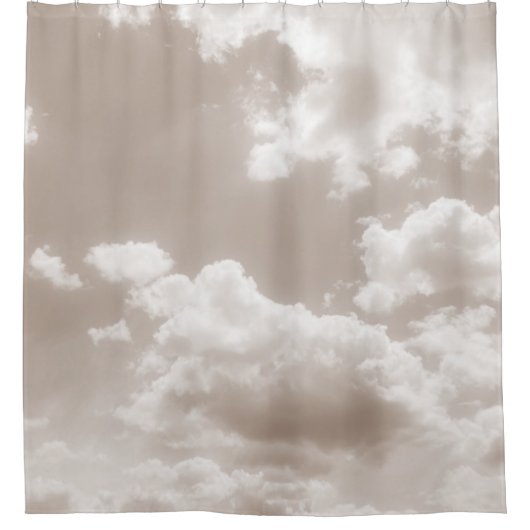 Soft Beige Clouds 5 #clouds #art Duschvorhang (Vorderseite)