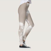 Soft Beige Clouds 5 #clouds #art Leggings (Rechts)