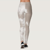 Soft Beige Clouds 5 #clouds #art Leggings (Rückseite)