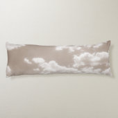 Soft Beige Clouds 5 #clouds #art Seitenschläferkissen (Rückseite)