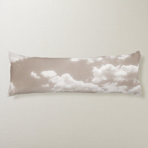 Soft Beige Clouds 5 #clouds #art Seitenschläferkissen