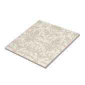 Soft Beige Damask Fliese (Seite)