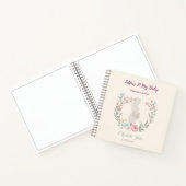 Soft Beige Floral Pregnancy Journal Keepsake Notizblock (Innenseite)