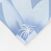 Soft Beige Flower Throw Blanket for Sofa & Bed Fleecedecke (Ecke)