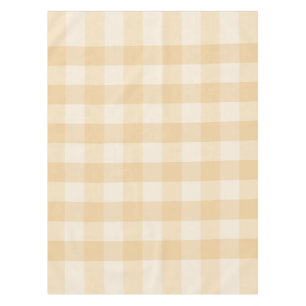 Soft Beige Gingham Tablecloth - Minimaler Morgen Tischdecke