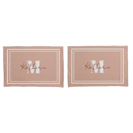 Soft Beige Kissenfallfarbe D3A592 Kissenbezug (Vorderseite-Set)