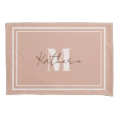 Soft Beige Kissenfallfarbe D3A592 Kissenbezug (Vorderseite-Links)