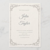 Soft Beige Minimalist Invitation Einladung (Vorderseite)