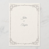 Soft Beige Minimalist Invitation Einladung (Rückseite)