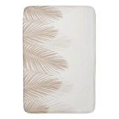 Soft Beige Palm Blätter Finesse 1 #tropical #art Badematte (Vorderseite Vertikal)