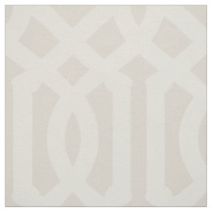 Soft Beige Trellis Große Skala Stoff