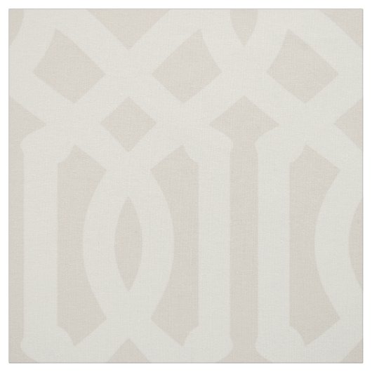 Soft Beige Trellis Große Skala Stoff (Muster)