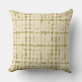 Soft Beigi, Khaki Checkered Pattern,Simple, Modern Kissen