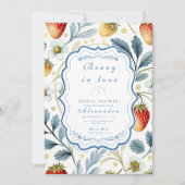 Soft Berry Blush Brautparty Einladung (Vorderseite)