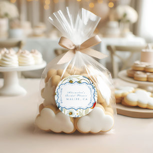 Soft Berry Blush Brautparty Runder Aufkleber