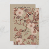 Soft Birch Bloom Dankeskarte (Vorne/Hinten)