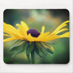 Soft Black Mit Augen Susan Blume Mousepad