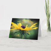 Soft Black Mit Augen Susan Personalisiert Geburtst Karte (Vorderseite)