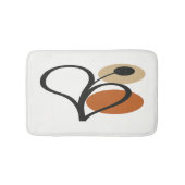 Soft Bloom Contemporary Botanical  Badematte (Vorderseite)