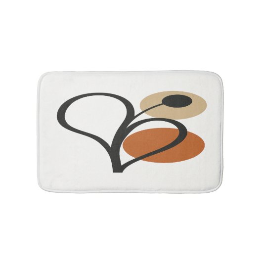 Soft Bloom Contemporary Botanical  Badematte (Vorderseite)