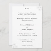 Soft Bloom Elegance Wedding Rehearsal Invitation Einladung (Vorderseite)