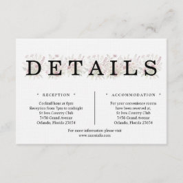 Soft Blooms Spring Floral Details Enclosure Card Begleitkarte