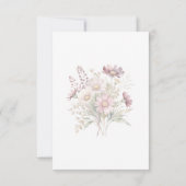 Soft Blooms Spring Floral Thank You Card Dankeskarte (Rückseite)