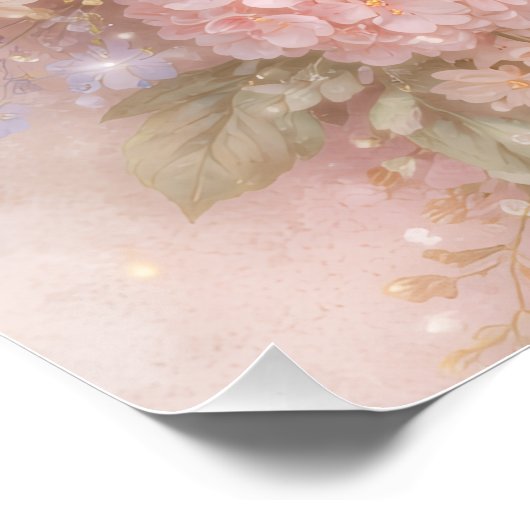 Soft Blossom Dreams  Poster (Ecke)