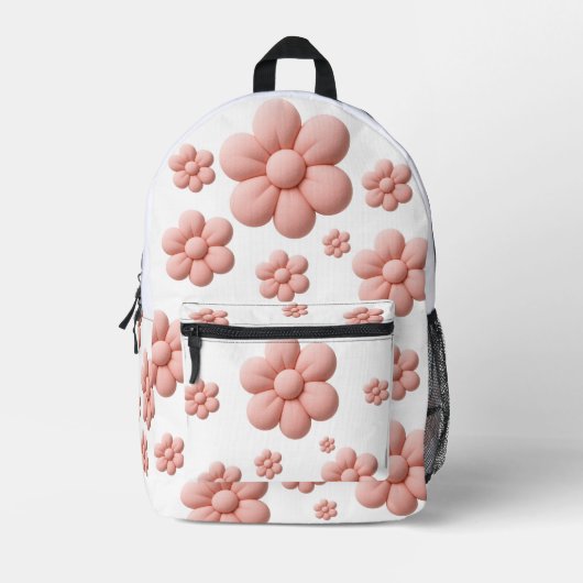 Soft Blossom Eine sanfte Touch der Natur Bedruckter Rucksack (Vorderseite)