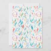 Soft Blue Balloons Kindergeburtstag Einladung (Rückseite)