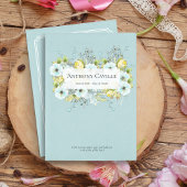 Soft Blue Beerdigung Programm - Beerdigungsdienst