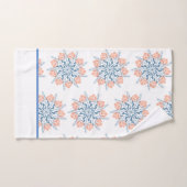Soft Blue Blumenhandtuch Badhandtuch Set (Handtuch)