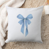Soft Blue Bow Boy Baby Shower Kissen (Decke)